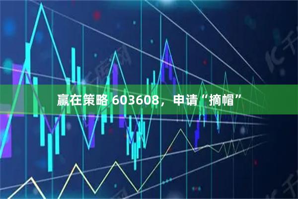 赢在策略 603608，申请“摘帽”
